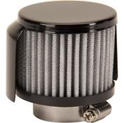Black Valve Cover Shielded Breather, 1-3/8 Inch