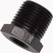 Fitting, Bushing, 1/4 in NPT Male to 1/8 in NPT Female, Aluminum, Black 