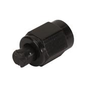 Aluminum Flare Fitting Cap, Black, -10 AN
