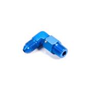 Adapter, 90 Degree, 4 AN Male to 1/8 in NPT Male Swivel, Blue