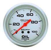 Auto Meter 4421 Ultra-Lite Mech Oil Pressure Gauge, 100psi, 2-5/8
