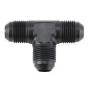 Aluminum Tee Flare Adapter Fitting, Black, -6 AN