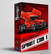 Sprint Car 1 Illustration