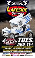 Lakeside Speedway Hosts ASCS Sprint Week Opener on Tuesday