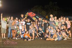 Hagar Posts 11th Feature Triumph During 13th Start of Sprint Car Season