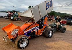 Amantea Solid During Debut in 360 Sprint Car at Big Diamond Speedway