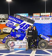 Crockett Captures Texas Throwback Finale at Texas Motor Speedway Dirt Track