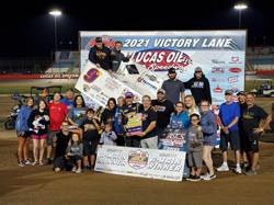 Hagar Sweeps Hockett/McMillin Memorial Preliminary Nights at Lucas Oil Speedway