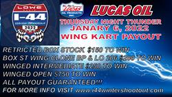 WING KART PAYOUT NOW POSTED FOR 2022 LOWE BOATS I-44 WINTER SHOOTOUT