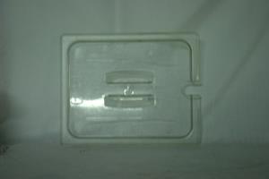 Clear Plastic Regular Temp Lid (1/2) Handle, Notch