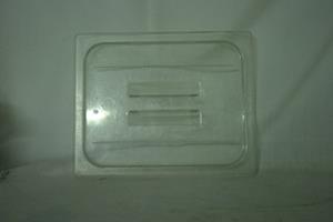 Clear Plastic Regular Temp Lid (Half) W/ Handle 