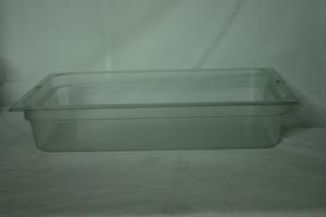 Clear Plastic Regular Temp Full Pan 4" Deep 