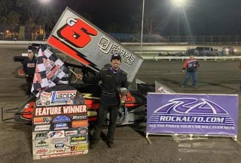 Cody Gardner captures USCS Sprint Speedweek Round #2 at Riverside on Saturday.