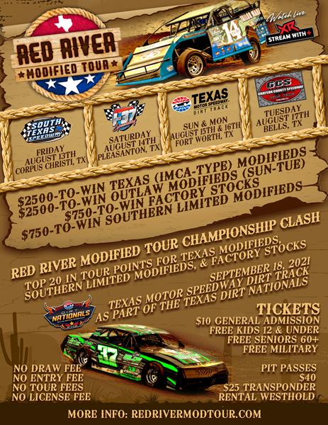 Red River Mod Tour Comes To I-37 Speedway August 14th