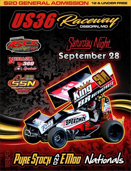 Nebraska 360 Sprints and ASCS Warrior Region headline final Sprint Car Special of 2019