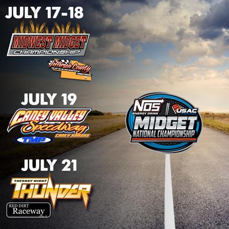 USAC National Midget Series swing through Mid-America July 17-21