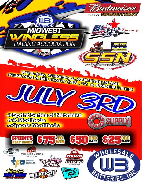 Bud Shootout this Friday, July 3 at US 36 Raceway