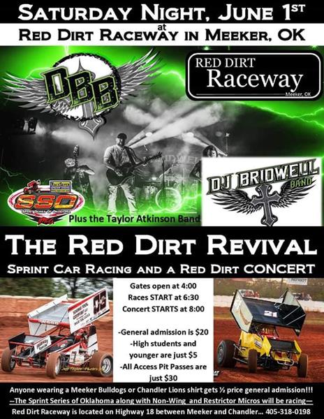 Red Dirt Revival on tap for June 1st