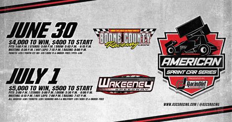 Nebraska And Kansas On Deck For The American Sprint Car Series