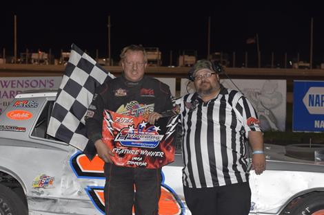 Shryock Doubles Down at Hancock County Speedway