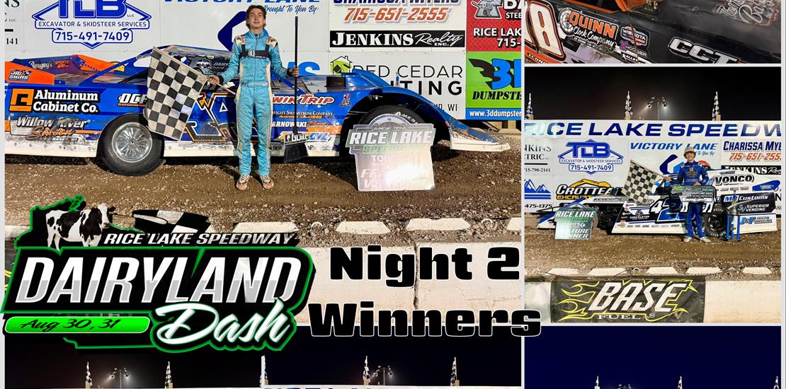 Nelson and Adams Sweep Dairyland Dash Weekend at R...