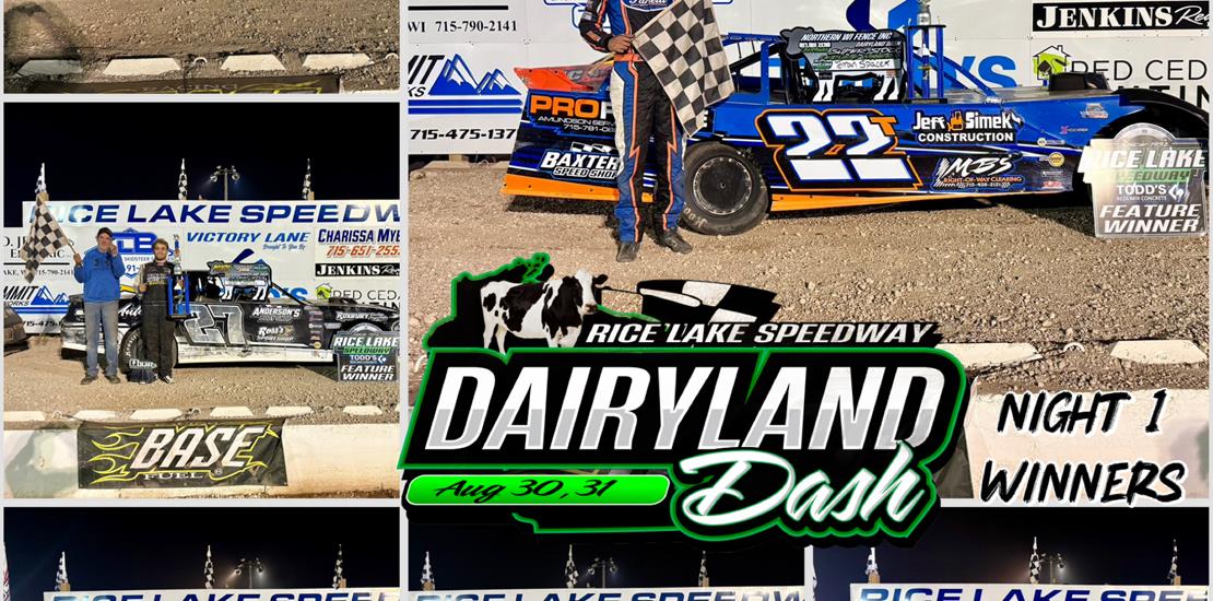 Adams Doubles as Rice Lake Speedway Dairyland Dash...