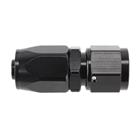 Swivel Hose End Fitting, Straight, Black, -4 AN