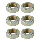 Steel Jam Nuts, 3/8 Inch-24 NF Fine Thread, Pack/6