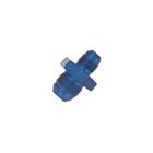 Aluminum Flare Reducer Adapter, Blue, -4 AN to -6 AN