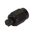 Aluminum Flare Fitting Cap, Black, -6 AN