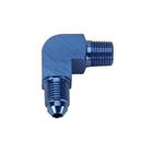 90 Degree Flare Adaptor, AN3 to 1/8 Inch NPT