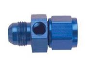 Blue -6AN Inline Fuel Pressure Gauge Adapter-1/8 Port