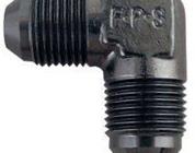 Aluminum Flare Union Fitting, 90 Degree, -8 AN, Black