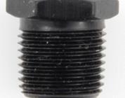 Aluminum Hex Plug 3/4 NPT Pipe Black