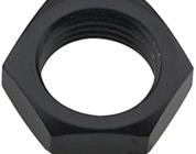 Bulkhead Fitting Nut, 8 AN, Aluminum, Black Anodized