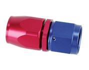 Swivel Hose End Fitting, Straight, Red/Blue, -10 AN