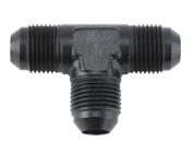 Aluminum Tee Flare Adapter Fitting, Black, -12 AN