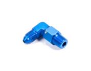 Adapter, 90 Degree, 10 AN Male to 1/2 in NPT Male Swivel, Blue