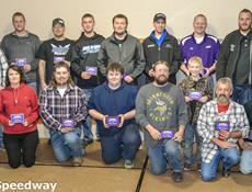Perfect Attendance: Front Row: Tori Groebner, Kent Miller, Tanner Gregoire, Gary Mattison, Alex Betz (for Jim Gertsema), Brad Snyder, Adam Snyder, Josh Bonnstetter. Back Row: Matt Odom, Jordan Rolling, Tyler Limoges, Joshua Uhl, Cory Probst, John Ross, Tony Rialson, TJ Gertsema, Jake Bruns, Danny Myrvold.