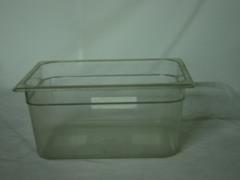 Clear Plastic Regular Temp Half Pan 6 deep