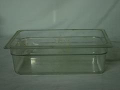 Clear Plastic Regular Temp Half Pan 4 Deep