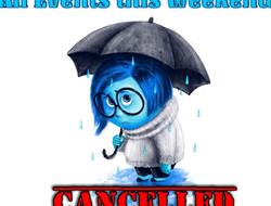 September 18th Cancelled Due To Rain