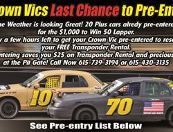 Crown Vics Last Chance to Pre-enter