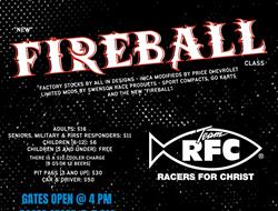 New FIREBALL Class Debut and RFC Night April 15th