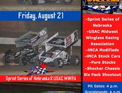 Two Series of Sprint Cars Invade US 36 Raceway Fri