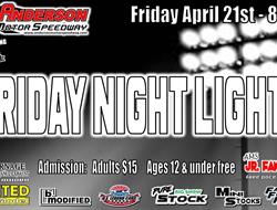NEXT EVENT:  Friday April 21st 8pm. Friday Night L
