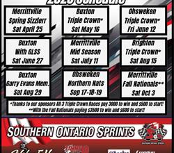 2026 SOUTHERN ONTARIO SPRINTS SCHEDULE REVEALED