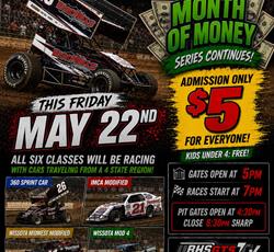 $5 Spectator Entry Night!! + Month of Money Series Continues