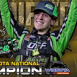 Adams answers the call and wins both WISSOTA Modified National Ti