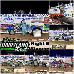 Nelson and Adams Sweep Dairyland Dash Weekend at Rice Lake Speedw